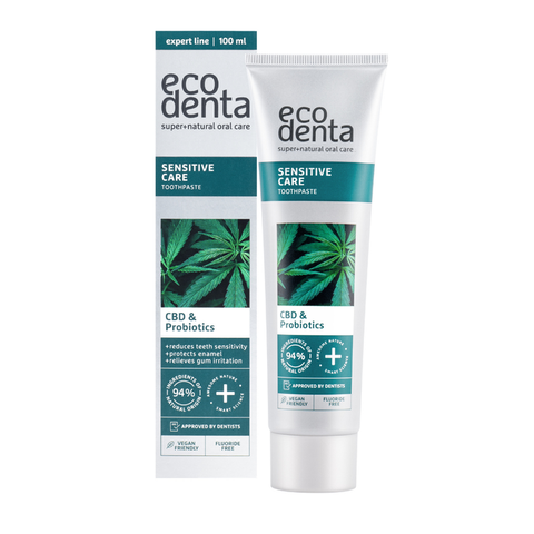CBD un probiotiku stiprinošā zobu pasta jutīgiem zobiem, 100 ml