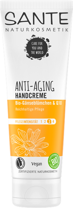 SANTE Anti Aging roku krēms ar bioloģiskām paliānēm un Q10, 75 ml