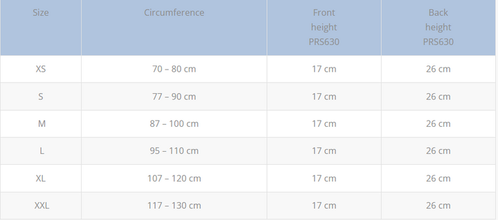 PRIM Spine Modular Low (XL) - lumbosakrālā muguras ortoze, 1 vienība