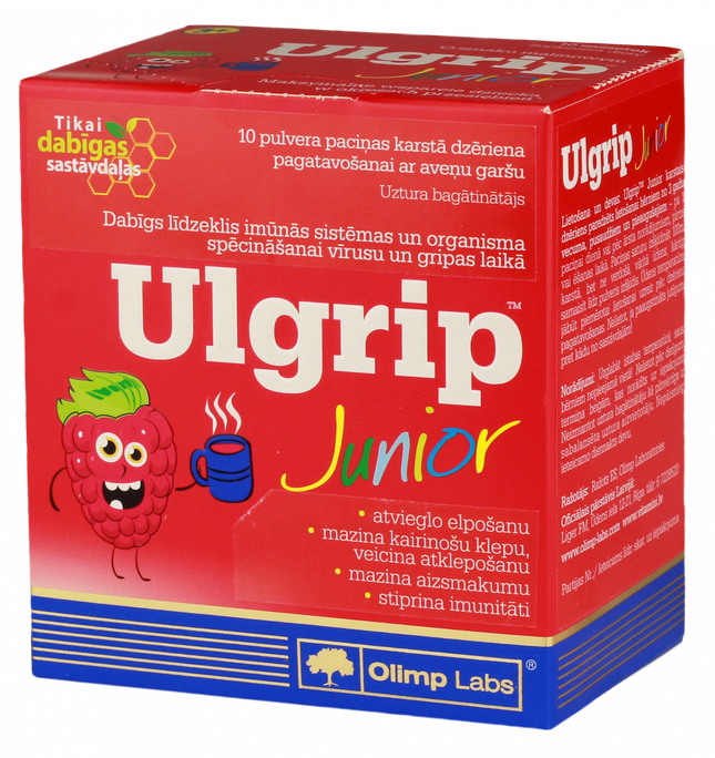 OLIMP LABS Ulgrip Junior — pulveris karstajam dzēreienam, 10 gab.