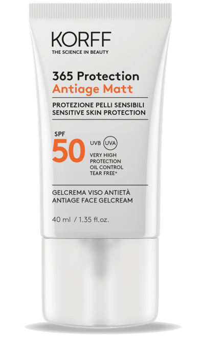 KORFF 365 Antiage Matt krēms-gels SPF50+ ar aizsardzību pret sauli