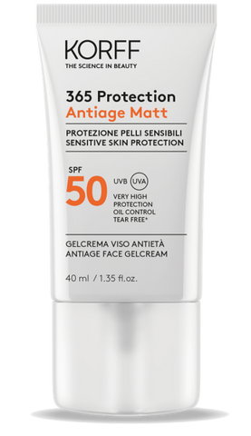 KORFF 365 Antiage Matt krēms-gels SPF50+ ar aizsardzību pret sauli