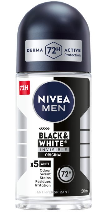 NIVEA Men Black & White Power rullīšu dezodorants 50 ml