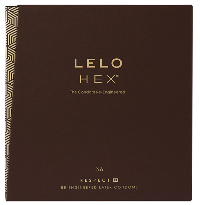 LELO HEX Respect XL – prezervatīvi, 36 gabali