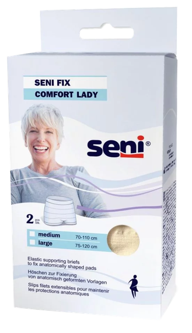 SENI Fix Comfort Lady Large (nude), 2 vienības — uroloģisko ieliktnīšu fiksēšanas biksītes