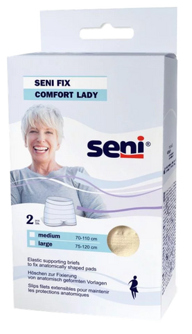 SENI Fix Comfort Lady Large (nude), 2 vienības — uroloģisko ieliktnīšu fiksēšanas biksītes
