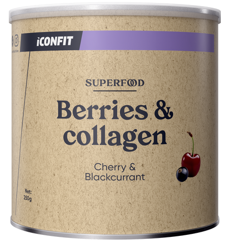 ICONFIT Ķiršu un Upeņu Kolagēna Superfood, 250 g pulveris