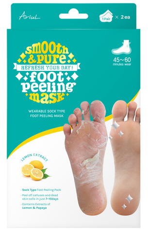 ARIUL Foot Peeling Smooth & Pure maska — zeķīšu tipa pēdām, komplekts 1 pārim