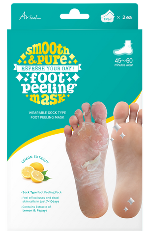 ARIUL Foot Peeling Smooth & Pure maska — zeķīšu tipa pēdām, komplekts 1 pārim