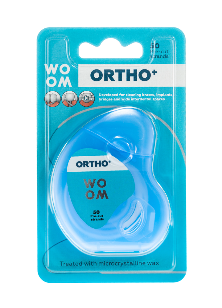 WOOM Ortho + Griezts zobu diegs 50 vienībām
