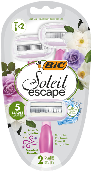 BIC Soleil Escape Rose & Magnolia vienreizlietojamie skavas, 2 gab.