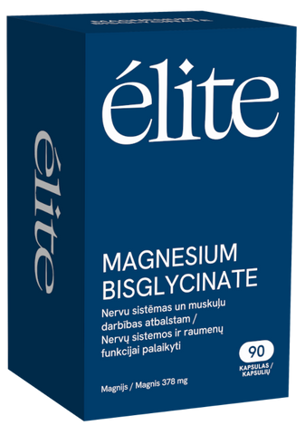 ELITE Magnija bisglicinātu kapsulas, 90 gab.