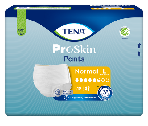 TENA ProSkin Pants Normal L, 18 vienības – nesaturējošas biksītes