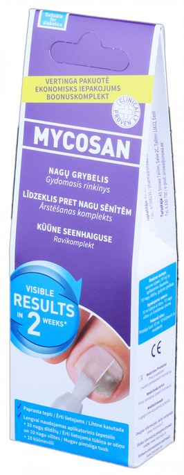 MYCOSAN XL Gels Nagu Sēnītes Ārstēšanai, 10 ml