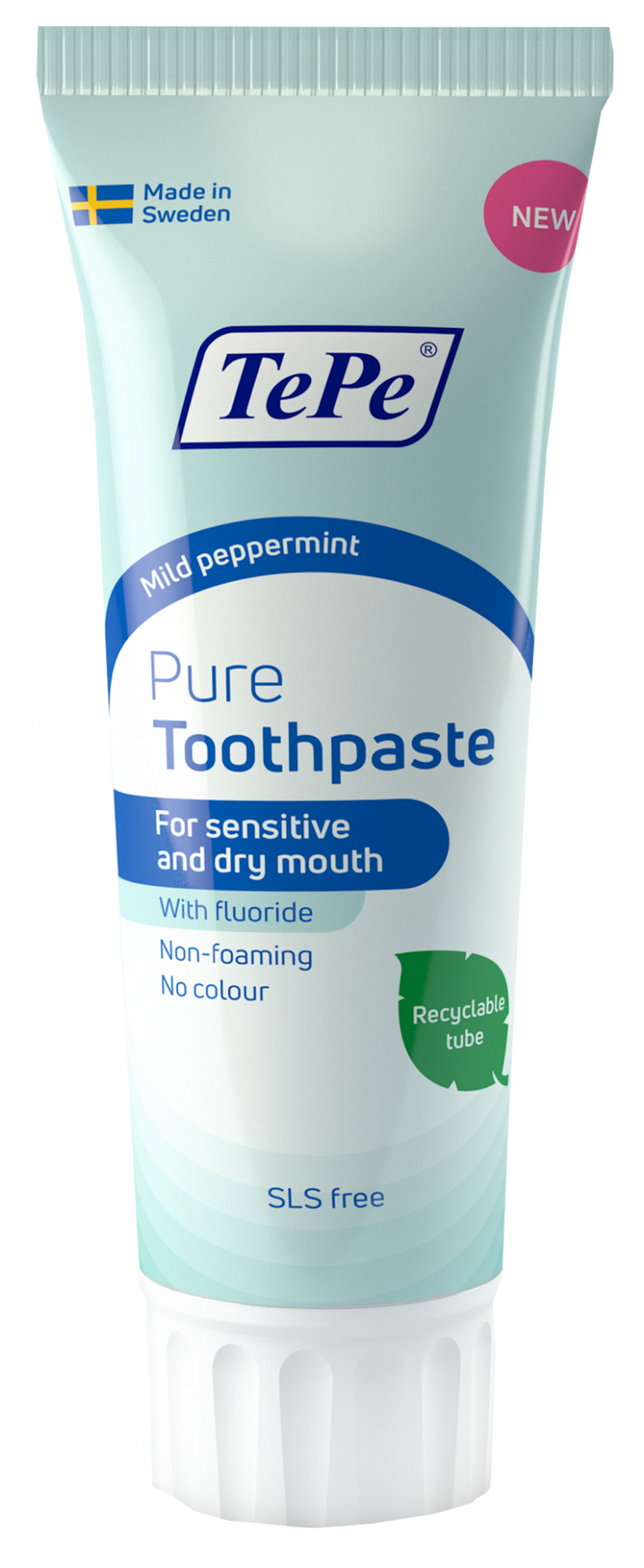 TePe Pure Mild Peppermint zobpasta, 75 ml