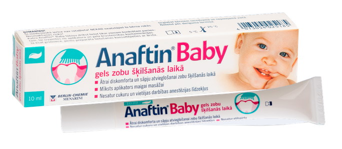 ANAFTIN Baby, 10 ml – Gels zobu šķilšanās atvieglošanai