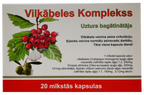 Mīkstās kapsulas VILKĀBELES KOMPLEKSS, 20 gab.