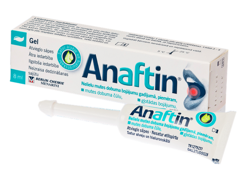 Gel ANAFTIN smagu mutes sāpju mazināšanai, 8 ml