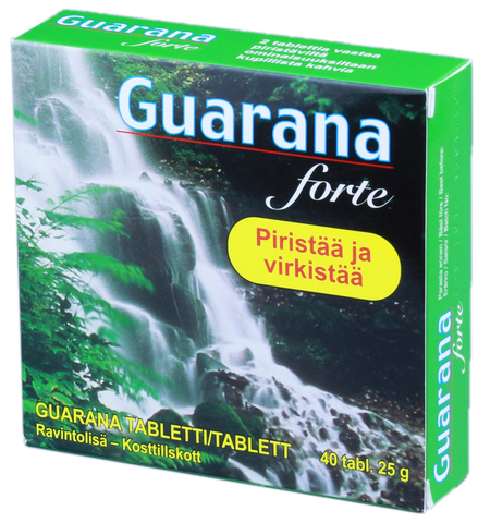 GUARANA FORTE 40 tabletiņu iepakojums