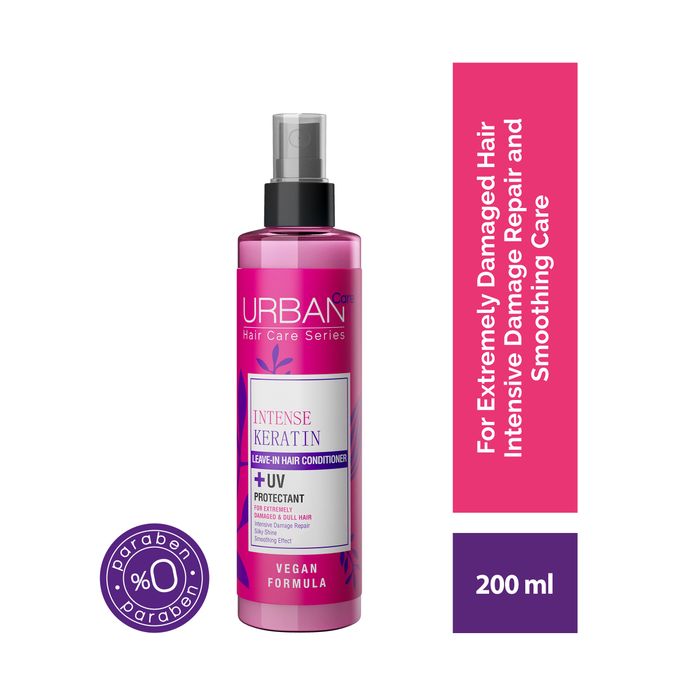 URBAN CARE Keratīna intensīvs neizskalojamais matu kondicionieris, 200 ml