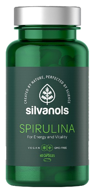 SILVANOLS Premium Spirulīnas kapsulas - 100 gab.