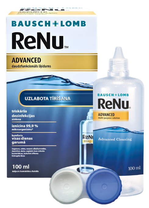 ReNu Advanced daudzfunkcionālais šķīdums mīkstajām kontaktlēcām, 100 ml