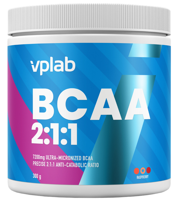 VPLAB BCAA 2:1:1 Raspberries, pulverīts 300 g