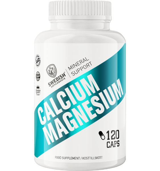 Kalcija un Magnija kapsulas SWEDISH SUPPLEMENTS, 120 gab.