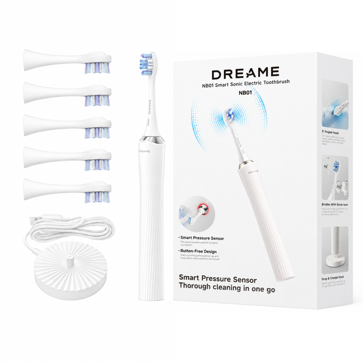 DREAME Sonic NB01 White skaņveida zobu tīrīšanas ierīce, 1 gab.
