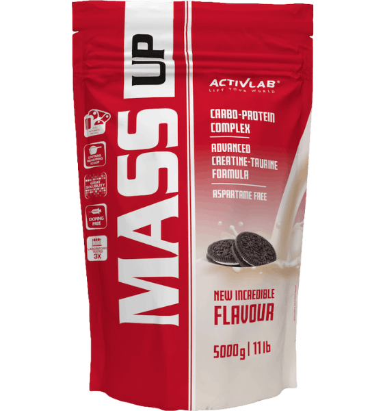 ACTIVLAB Mass Up Cookies - proteīna un ogļhidrātu maisījums 500 g