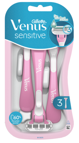 Vienreizlietojamie skuvekļi sievietēm GILLETTE Venus Smooth Sensitive, 3 gab.