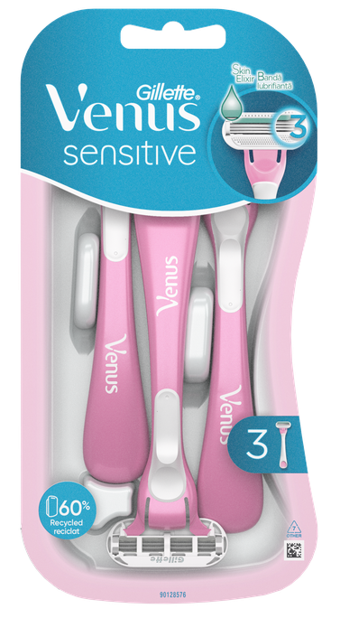 Vienreizlietojamie skuvekļi sievietēm GILLETTE Venus Smooth Sensitive, 3 gab.