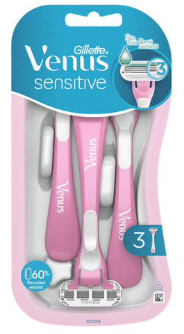 Vienreizlietojamie skuvekļi sievietēm GILLETTE Venus Smooth Sensitive, 3 gab.