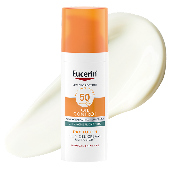 Eucerin Sun Oil Control želejkrēms SPF 50+, 50 ml saules aizsarglīdzeklis