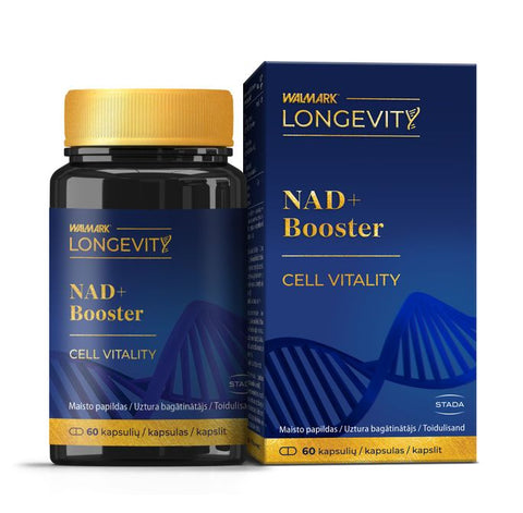 WALMARK Longevity NAD+Booster – 60 kapsulas nervu sistēmai un enerģijai
