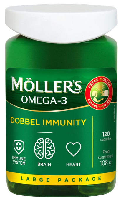 MOLLERS Dobbel Immunity 120 kapsulas imunitātei