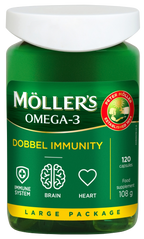 MOLLERS Dobbel Immunity 120 kapsulas imunitātei