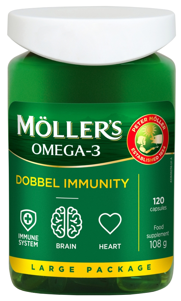 MOLLERS Dobbel Immunity 120 kapsulas imunitātei