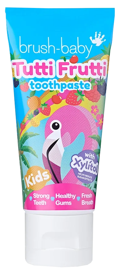 BRUSH BABY Flamingo Tutti Frutti zobu pasta 3+ gadiem, 50 ml