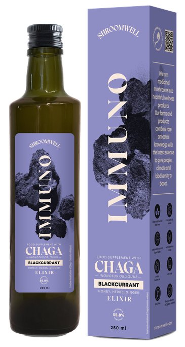 Antioksidantiem boģāts SHROOMWELL imūnās veselības eliksīrs, 250 ml