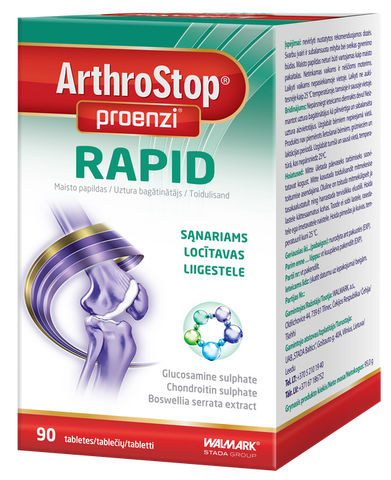 ARTHROSTOP Proenzi Rapid - 90 tablešu iepakojums