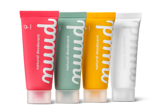 NUUD Ģimenes komplekts 4x20ml — Dabīgs krēmveida dezodorants, 1 vienība