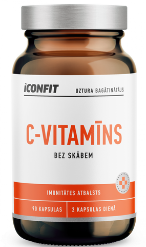 ICONFIT C vitamīna kapsulas, 90 gab., imunitātes stiprināšanai