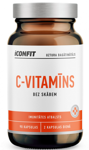 ICONFIT C vitamīna kapsulas, 90 gab., imunitātes stiprināšanai