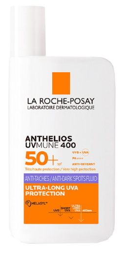 LA ROCHE-POSAY Anthelios Uvmune 400 – anti pigmentācijas plankumi SPF 50+, saules aizsarglīdzeklis, 50 ml