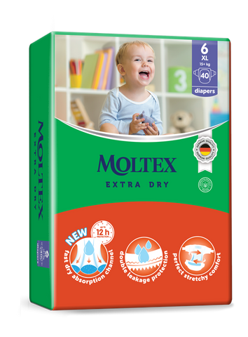 Moltex Extra Dry autiņbiksītes XL izmērs, 40 gabali