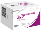 Magnijs + Cinks + Kalcijs tabletes, 60 gab. JONAX