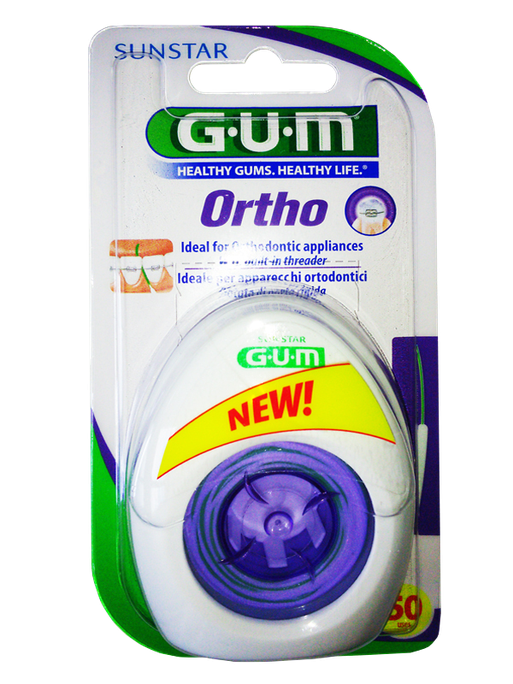 GUM Ortho zobu diegs 50 reizēm, 1 gab.