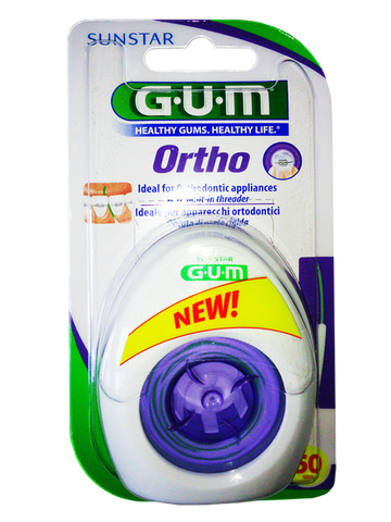 GUM Ortho zobu diegs 50 reizēm, 1 gab.