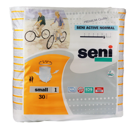 SENI Active Normal S urīna absorbējošas biksītes, iepakojums 30 gab.